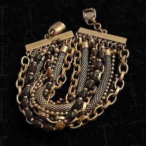 Chico’s Gold and Black Chain Bracelet